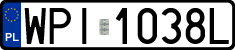 License plates of Poland, Regular car plates