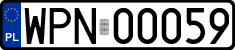 License plates of Poland, Regular car plates