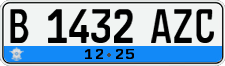 License plate of Indonesia, Regular plates