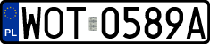 License plates of Poland, Regular car plates