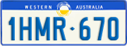 Western Australia, Regular plates