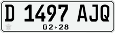 License plate of Indonesia, Regular plates