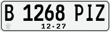 License plate of Indonesia, Regular plates