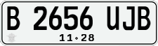 License plate of Indonesia, Regular plates