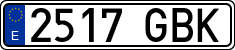 License plates of Spain, Ordinary (2000)