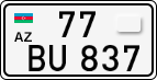 License plate of Azerbaijan, Cars