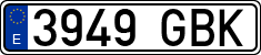 License plates of Spain, Ordinary (2000)