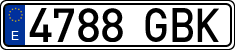 License plates of Spain, Ordinary (2000)