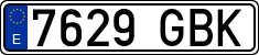 License plates of Spain, Ordinary (2000)