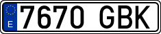 License plates of Spain, Ordinary (2000)