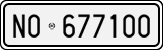 License plate of Italy, Cars (1927 year series)