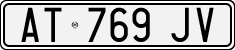 License plate of Italy, Cars (1994 year series)