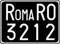 License plate of Italy, Cars (1927 year series)