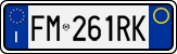 License plate of Italy, Cars (1994 year series)