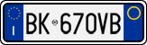 License plate of Italy, Cars (1994 year series)