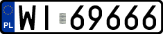 License plates of Poland, Regular car plates
