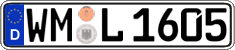 German license plate, Regular plates