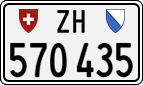 License plate of Switzerland, Cars