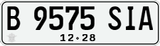 License plate of Indonesia, Regular plates
