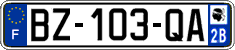 French license plate, SIV (ordinary)