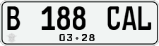 License plate of Indonesia, Regular plates