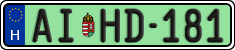 license plates of Hungary, Regular plates (2022)