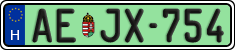 license plates of Hungary, Regular plates (2022)