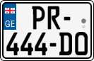 License plate of Georgia, Cars (2014)