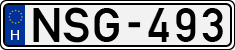 license plates of Hungary, Cars (1990)