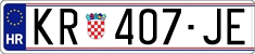 License plate of Croatia, Regular plates