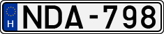 license plates of Hungary, Cars (1990)