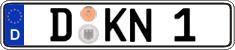 German license plate, Regular plates