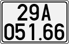 License plate of Vietnam, Cars