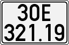 License plate of Vietnam, Cars