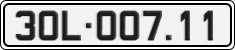 License plate of Vietnam, Cars