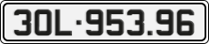 License plate of Vietnam, Cars