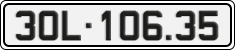 License plate of Vietnam, Cars