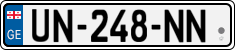License plate of Georgia, Cars (2014)