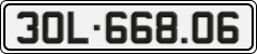 License plate of Vietnam, Cars