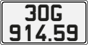 License plate of Vietnam, Cars