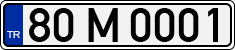 License plate of Turkey, Regular plates