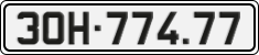 License plate of Vietnam, Cars