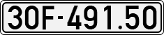License plate of Vietnam, Cars