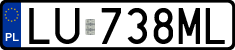 License plates of Poland, Regular car plates