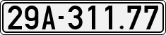 License plate of Vietnam, Cars