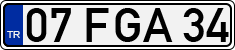 License plate of Turkey, Regular plates