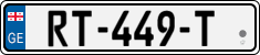 License plate of Georgia, Trailers (2014)
