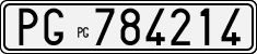 License plate of Italy, Cars (1927 year series)