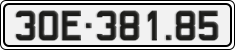 License plate of Vietnam, Cars