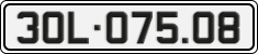 License plate of Vietnam, Cars
